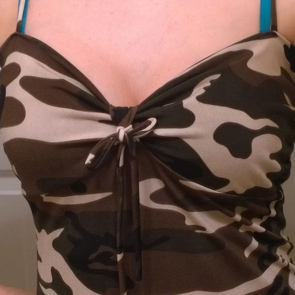 Camouflage mini dress! NWOT - Picture 6 of 8